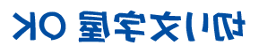 文字装飾 鏡文字