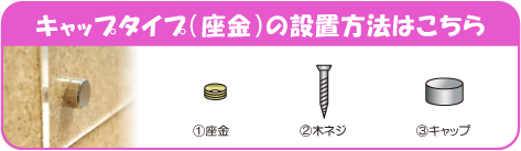 化粧ビス_キャップ座金取り付け方法